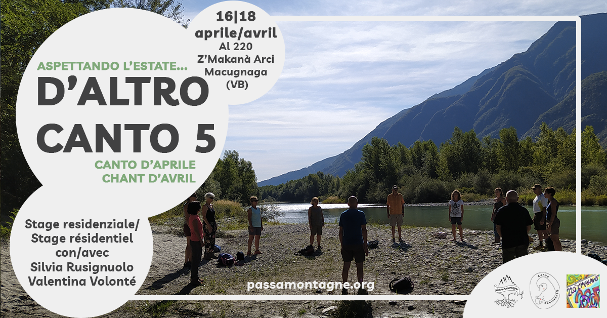 Stage residenziale D'altro canto 5 - Canto d'aprile